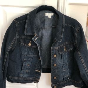 Kenar Beautiful Blue Cropped Denim Jacket X-Large